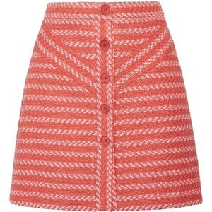 Maje Jalil Chevron Tweed Skirt NWT